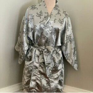 Vintage Solz Squirrel Kimono Silver/Gray Fits Med… - image 1